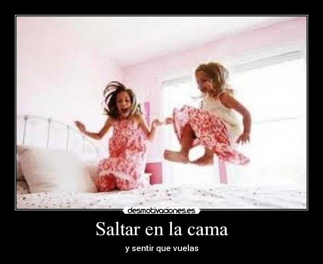 Saltar en la cama - y sentir que vuelas