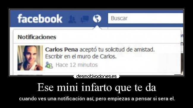 Ese mini infarto que te da - cuando ves una notificación así, pero empiezas a pensar si sera el.