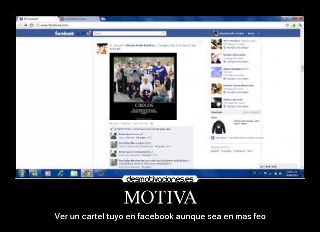 carteles facebook cholos shushi feo desmotiva motiva desmotivaciones