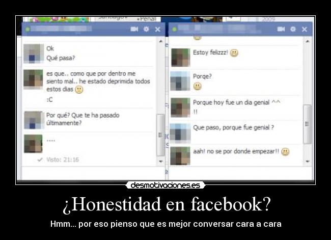 ¿Honestidad en facebook? -