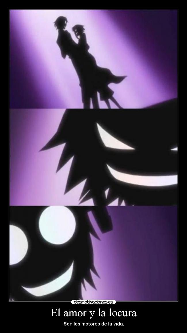 carteles amor locura medusa gorgon franken stein soul eater frase cutre pero que hay desmotivaciones