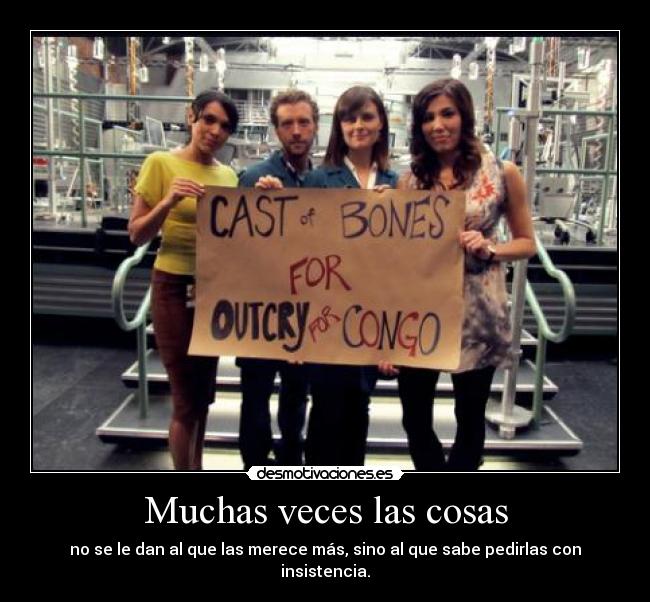Muchas veces las cosas - 