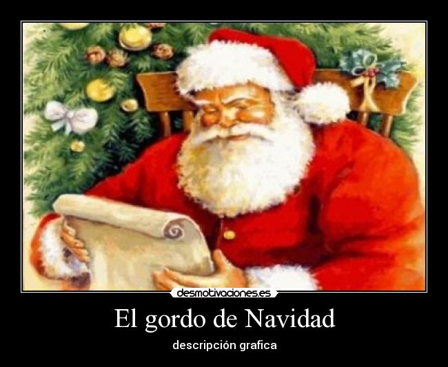 El gordo de Navidad - descripción grafica