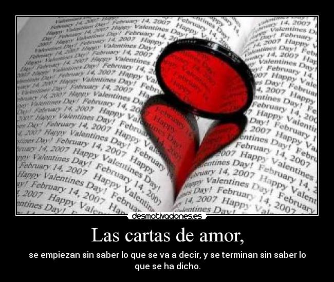 Las cartas de amor, - 