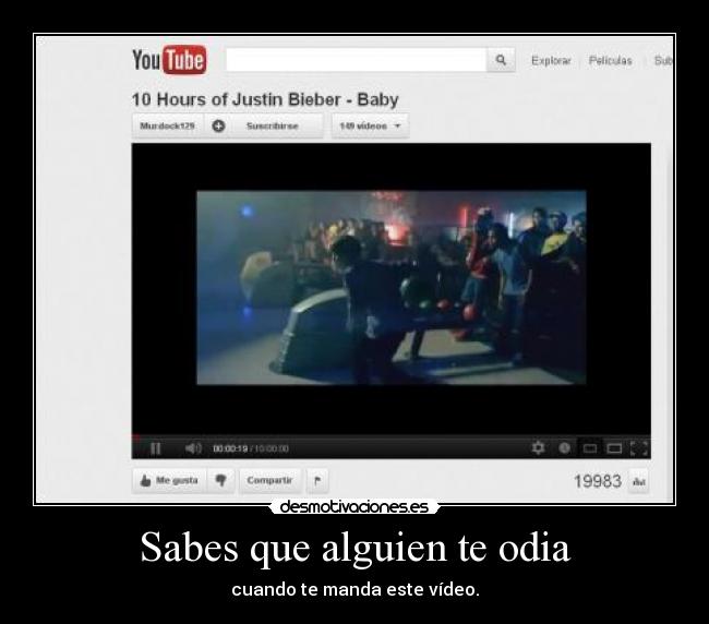 Sabes que alguien te odia - 