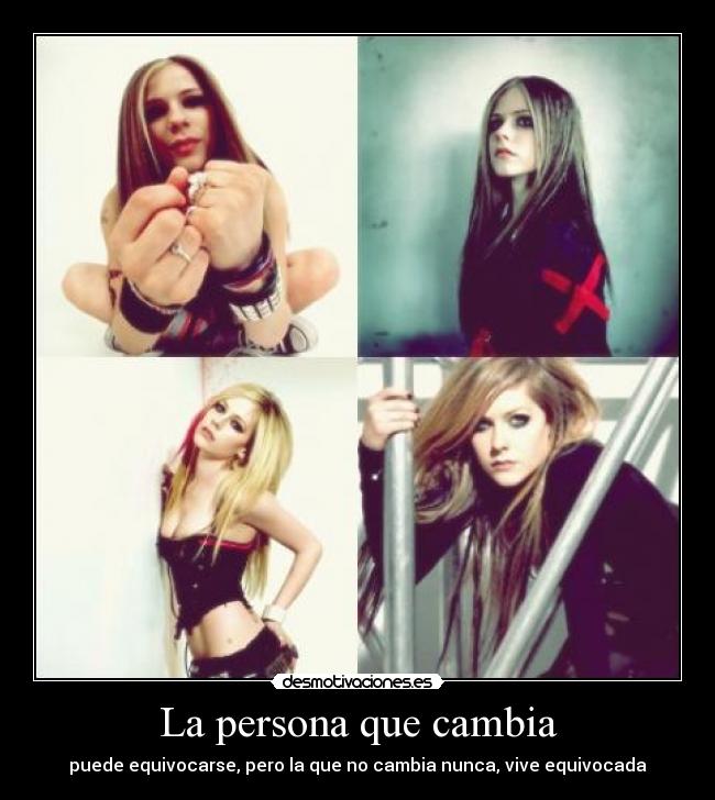 carteles avril lavigne equibocada error madures nines let under skin girl beautiful nice desmotivaciones