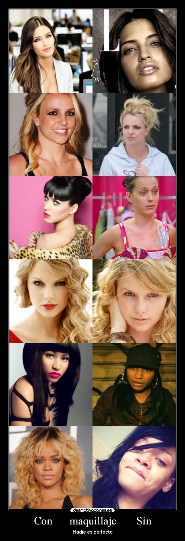 Con maquillaje Sin -
