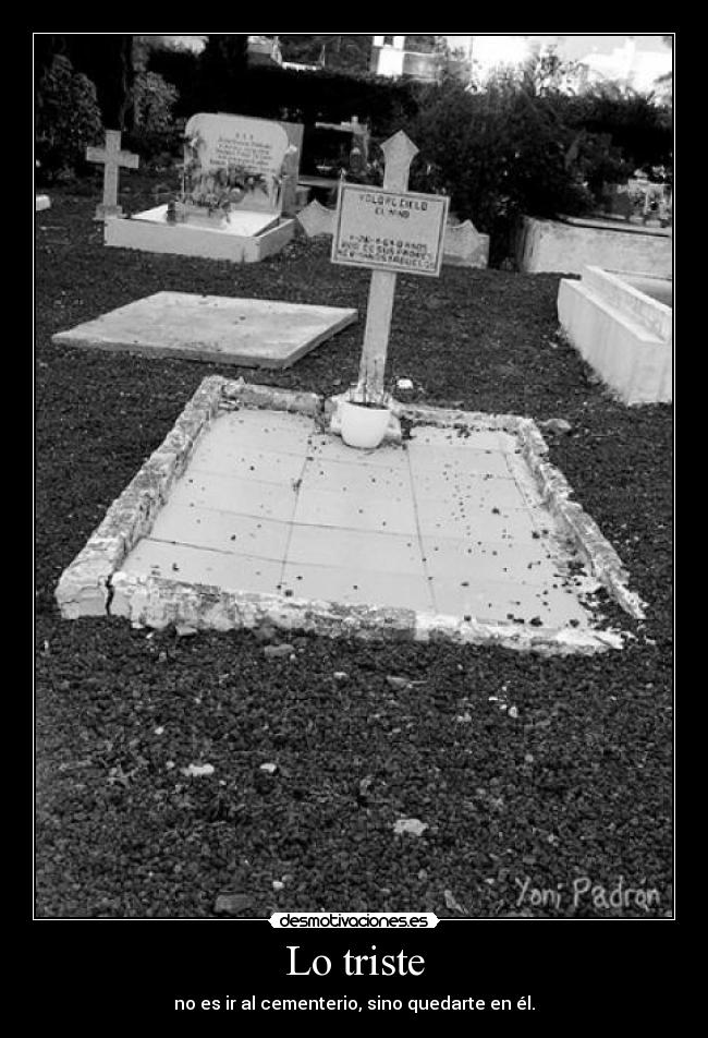 Lo triste -