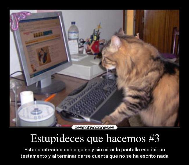 Estupideces que hacemos #3 -