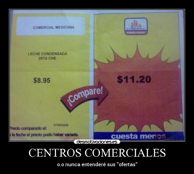CENTROS COMERCIALES - o.o nunca entenderé sus ofertas