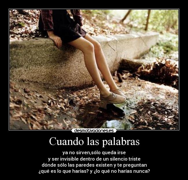 Cuando las palabras -