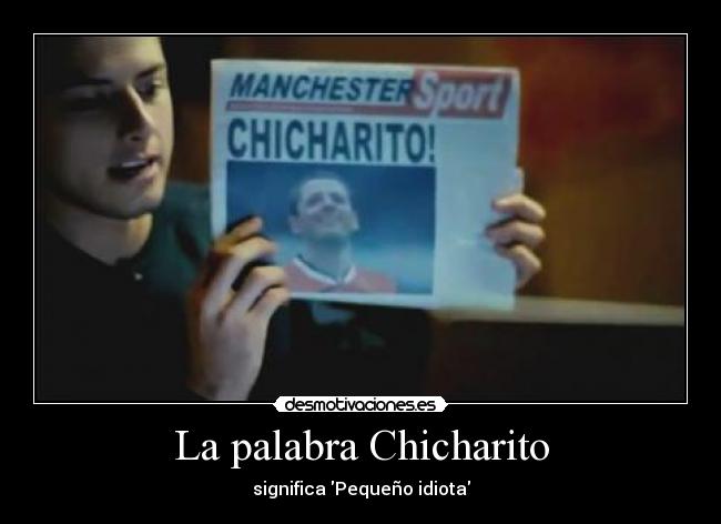 La palabra Chicharito -