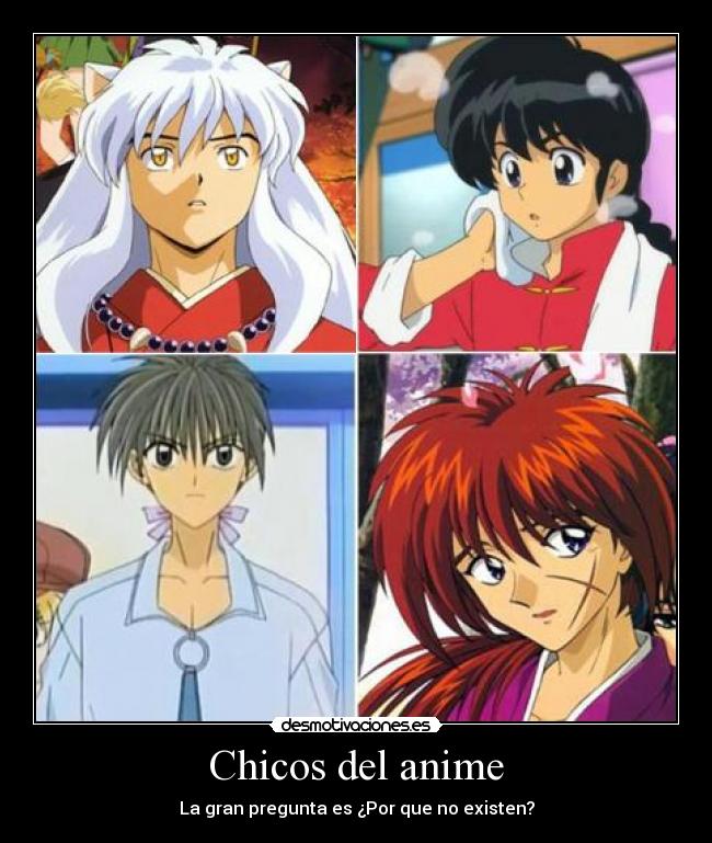 Chicos del anime - La gran pregunta es ¿Por que no existen?