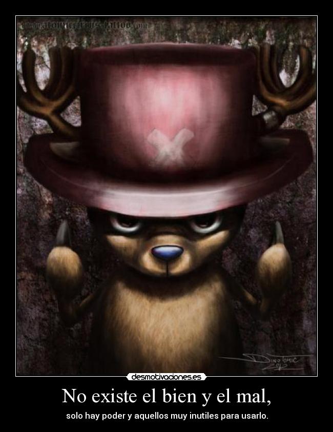 carteles one piece chopper anime manga frase dijo voldemort creo harry potter desmotivaciones