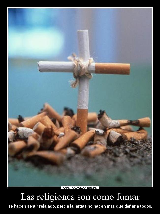 carteles religion furmar cigarros tabacos marihuana porros runemania reflexion desmotivaciones