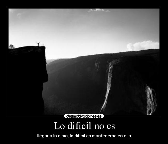 Lo dificil no es - 