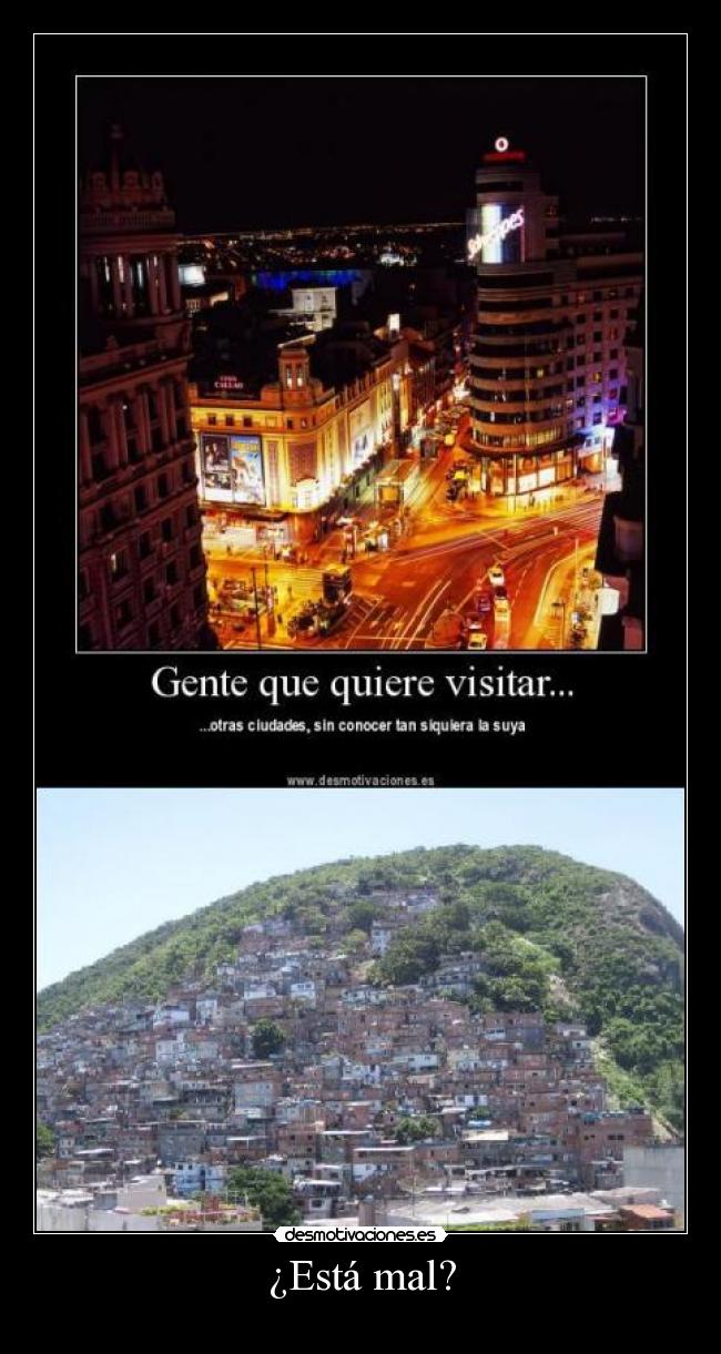 ¿Está mal? -