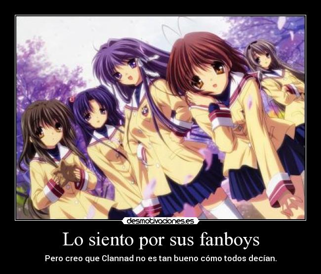 carteles theab3 says tal vez debi verlo antes que angel beats harukaze anime manga clannad desmotivaciones