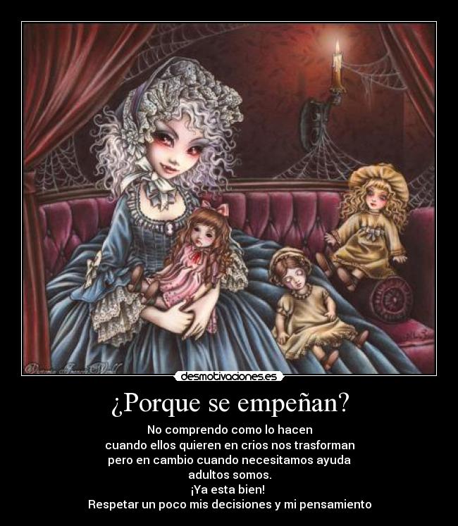 ¿Porque se empeñan? -