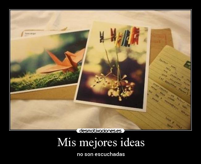 Mis mejores ideas -