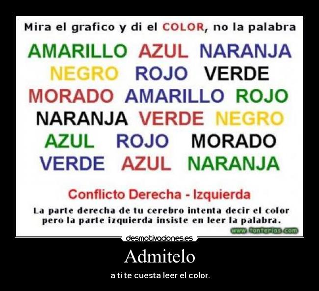 carteles admitelo cuesta leer color desmotivaciones