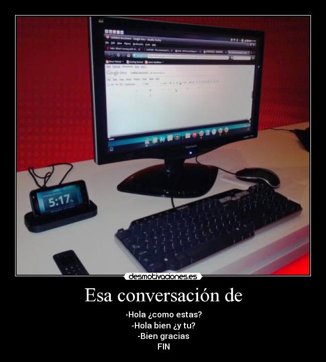 Esa conversación de -