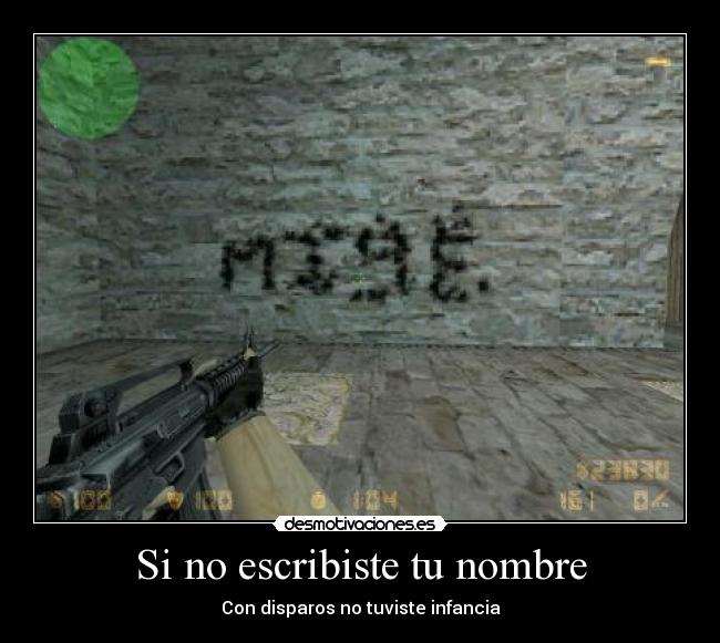 Si no escribiste tu nombre -