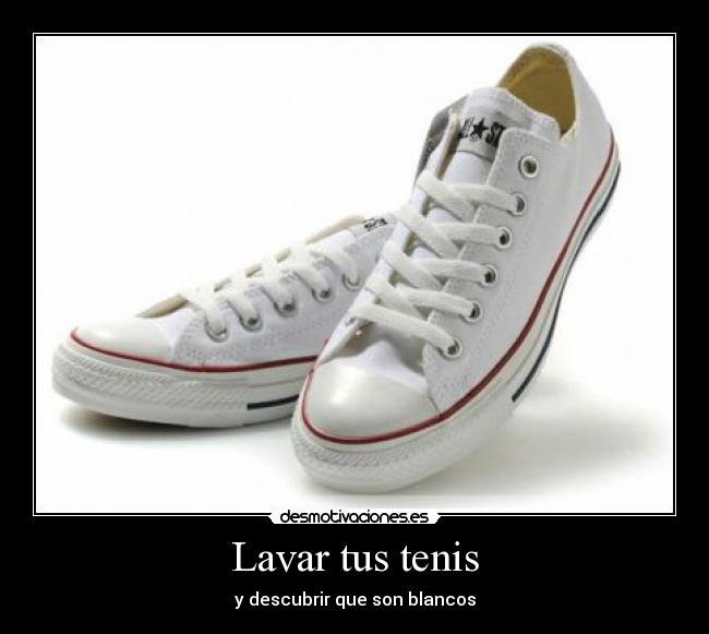 Lavar tus tenis -