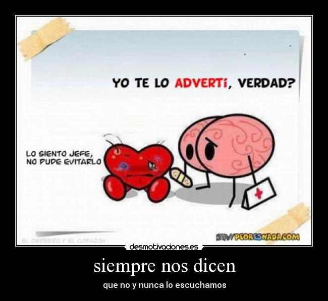 siempre nos dicen - 