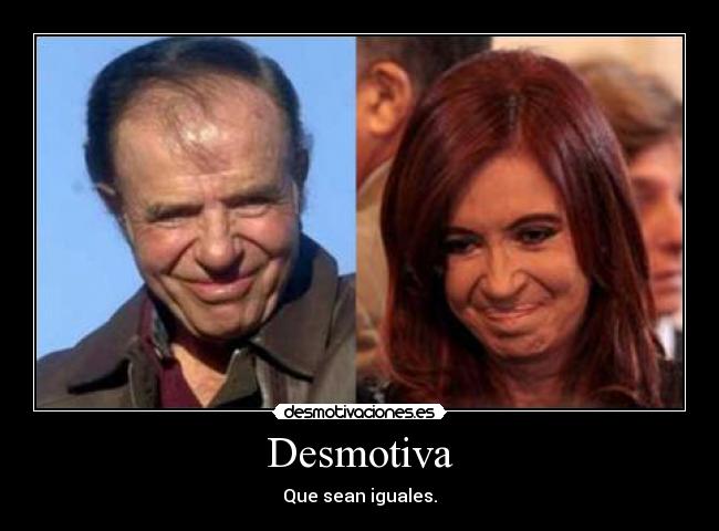 carteles menem cristina kristina kretina carlos kircher fernandez desmotivaciones