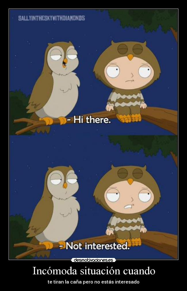 Incómoda situación cuando -