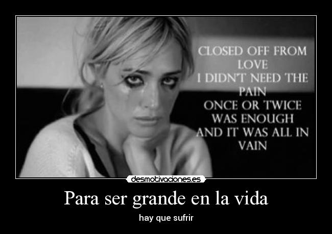 Para ser grande en la vida - 