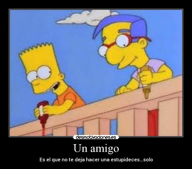 Un amigo -