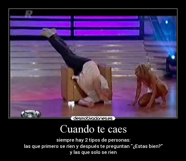 carteles caida tipo persona reir preguntar neuro desmotivaciones