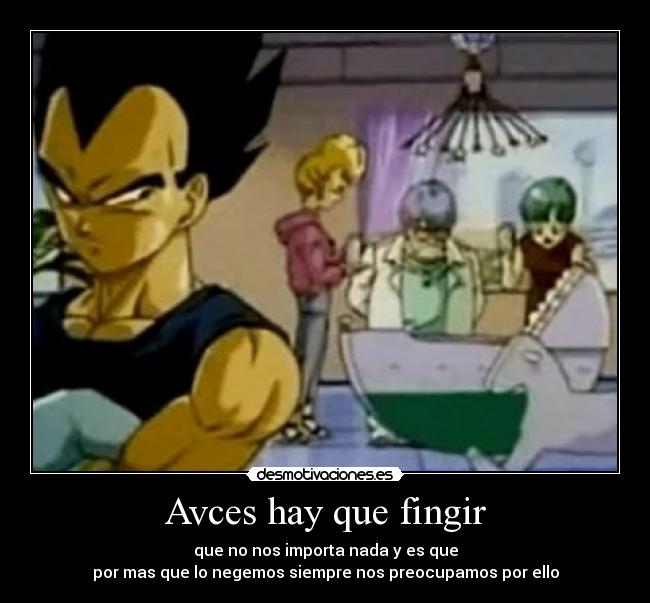 carteles dragon ball vegeta echos reales personas frias disimular desmotivaciones
