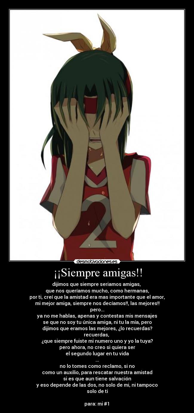 ¡¡Siempre amigas!! -