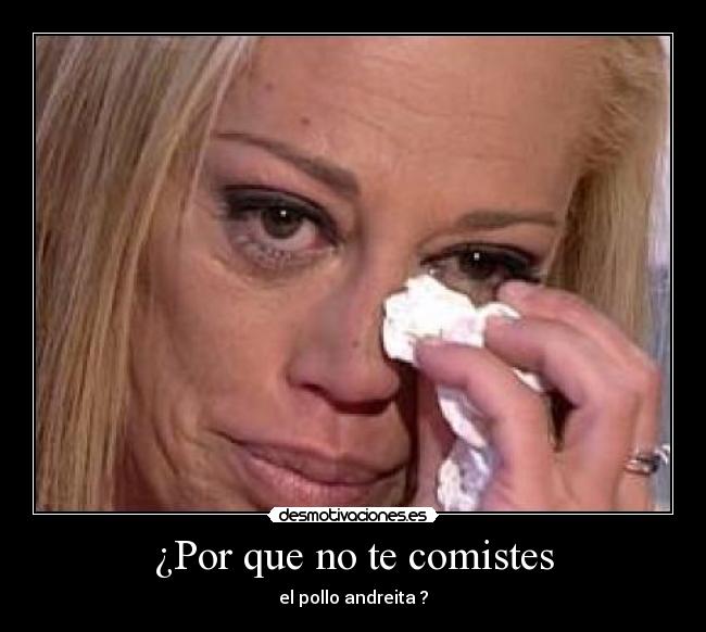 ¿Por que no te comistes - el pollo andreita ?