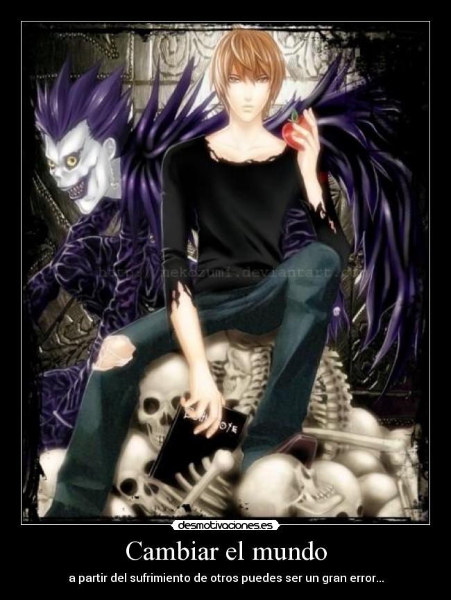 Cambiar el mundo - a partir del sufrimiento de otros puedes ser un gran error...