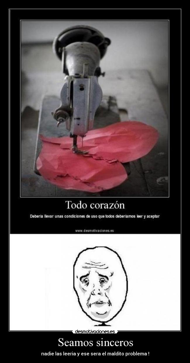 Seamos sinceros - nadie las leeria y ese sera el maldito problema !