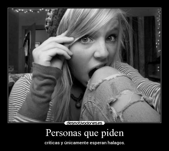 Personas que piden - 