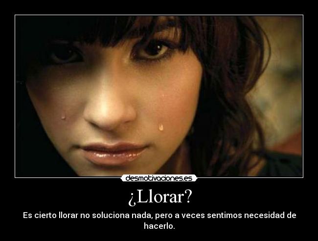 ¿Llorar? - 