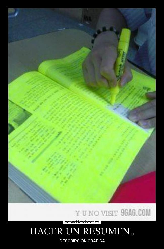 HACER UN RESUMEN.. -