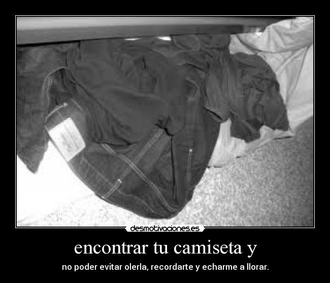 carteles camiseta oler llorar desmotivaciones