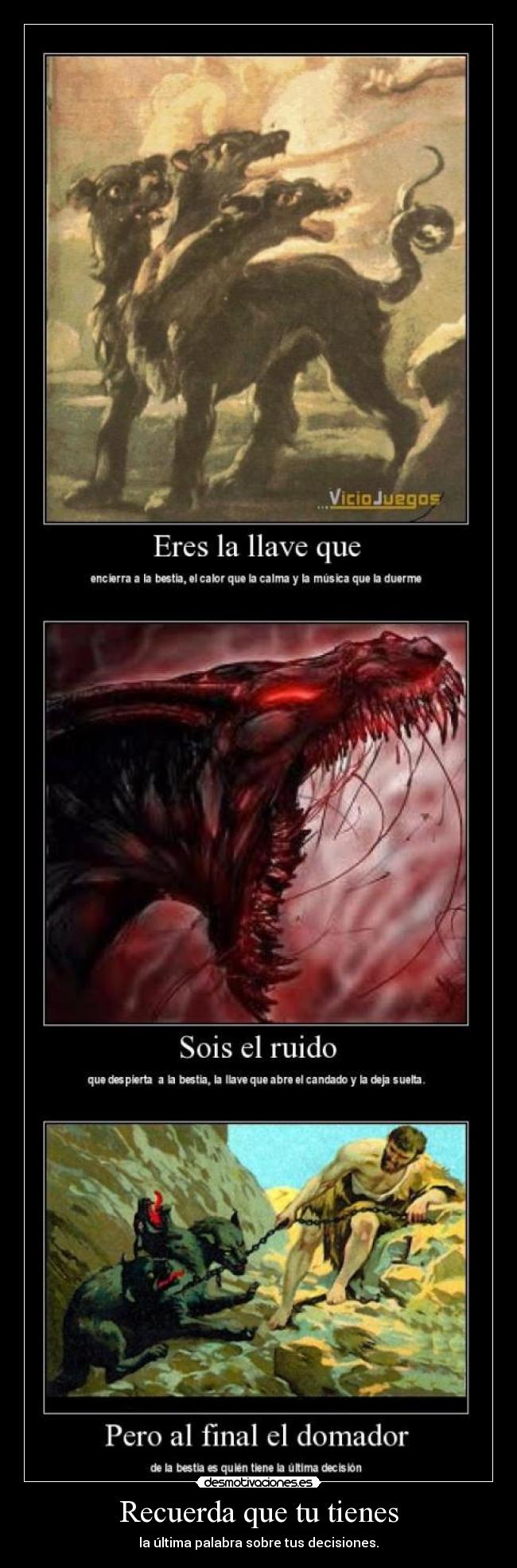 Recuerda que tu tienes - la última palabra sobre tus decisiones.