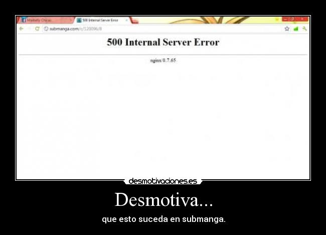 Desmotiva... - que esto suceda en submanga.