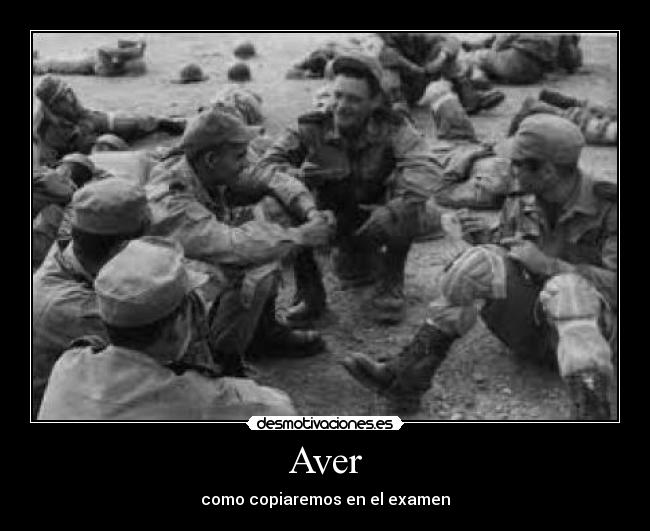 Aver - como copiaremos en el examen