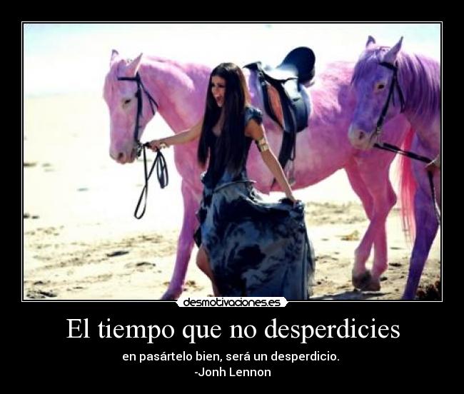 El tiempo que no desperdicies -