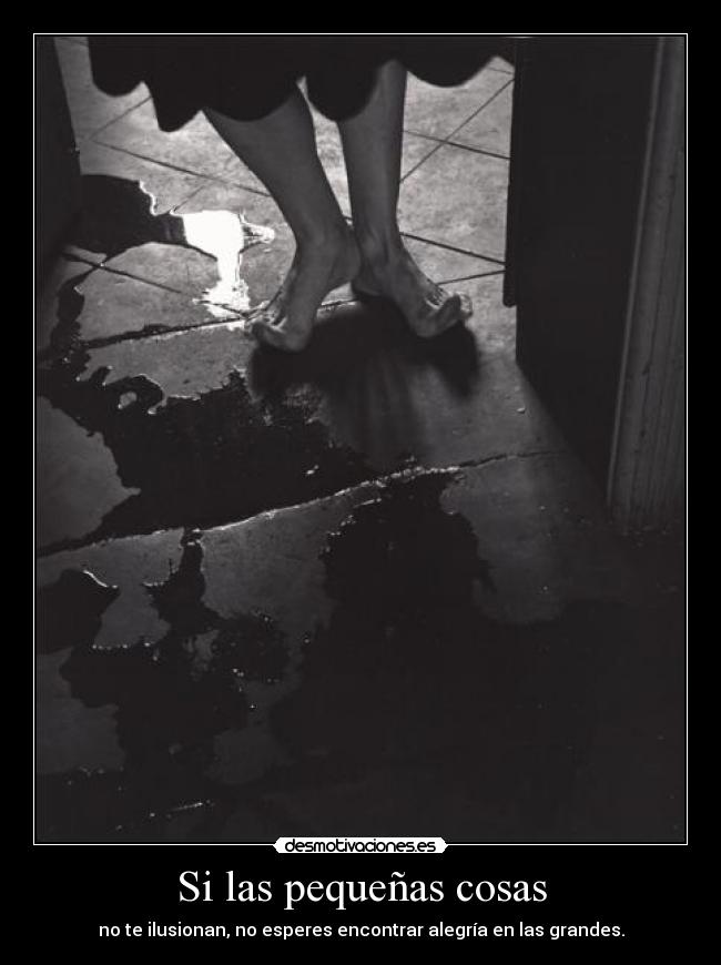 Si las pequeñas cosas -