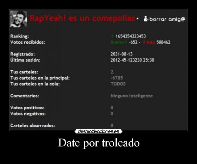 Date por troleado - 