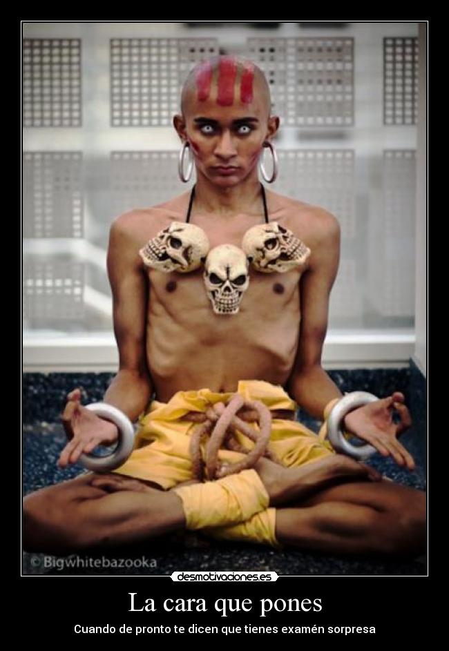 La cara que pones - Cuando de pronto te dicen que tienes examén sorpresa